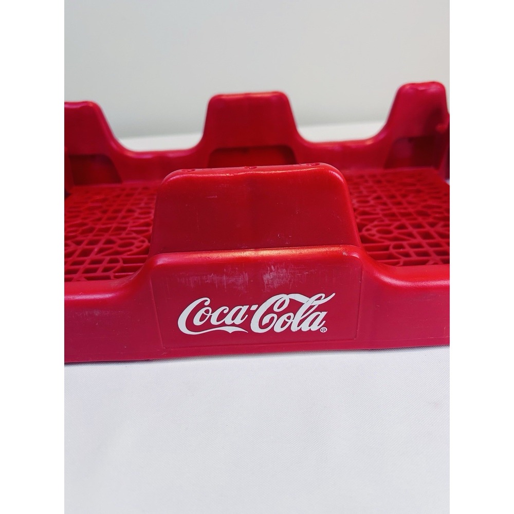 Coke Coca Cola Collectible Vintage Plastic Tray Crate Stackable 18x12 Red